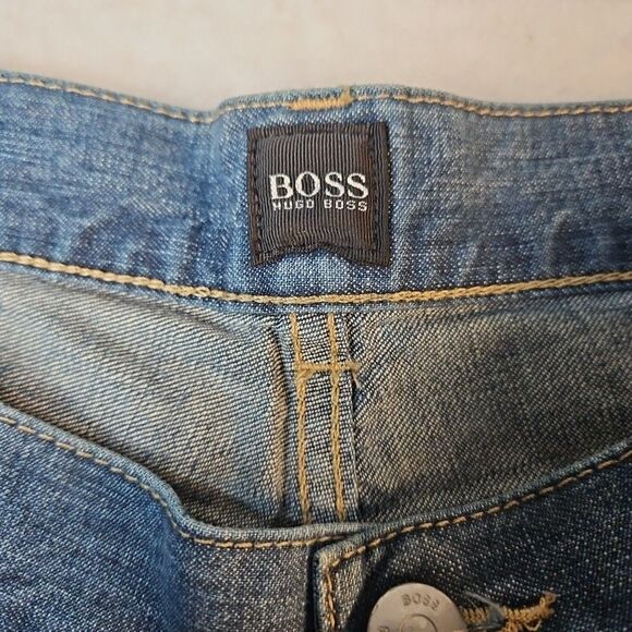 HUGO BOSS Arkansas Mens Jeans W38 L34 Blue Jeans‎ Designer - Picture 2 of 10